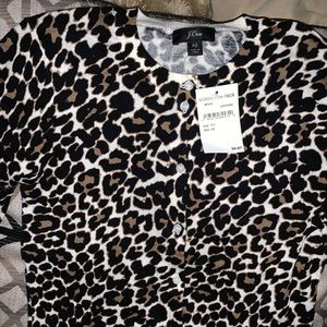Leopard print cardigan